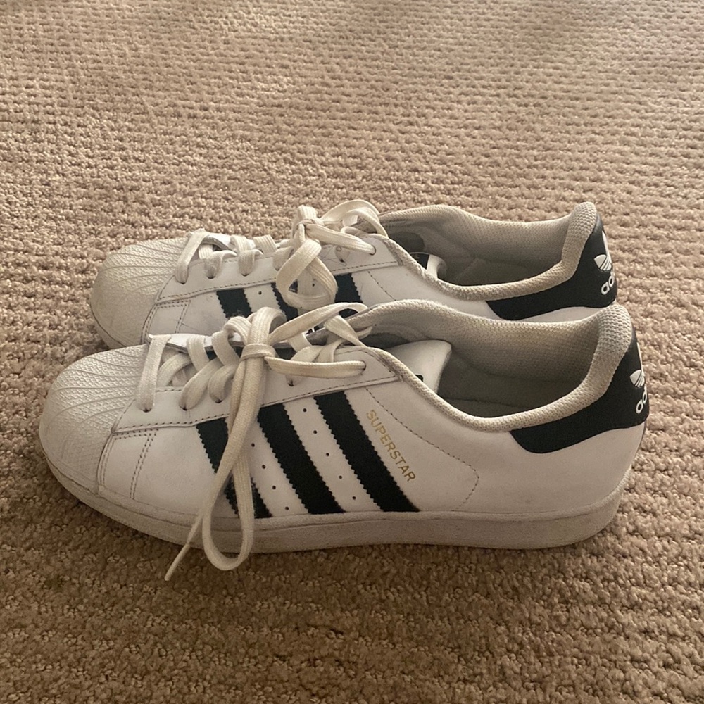 Black and white adidas